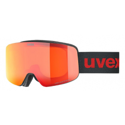 UVEX MASCHERA PWDR BLACK RED