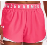 UNDER ARMOUR SHORT PLAY UP  3 DONNA PINK SHOCK WHITE